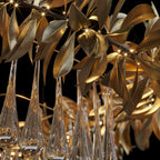 Olive Leaf Rain Chandelier