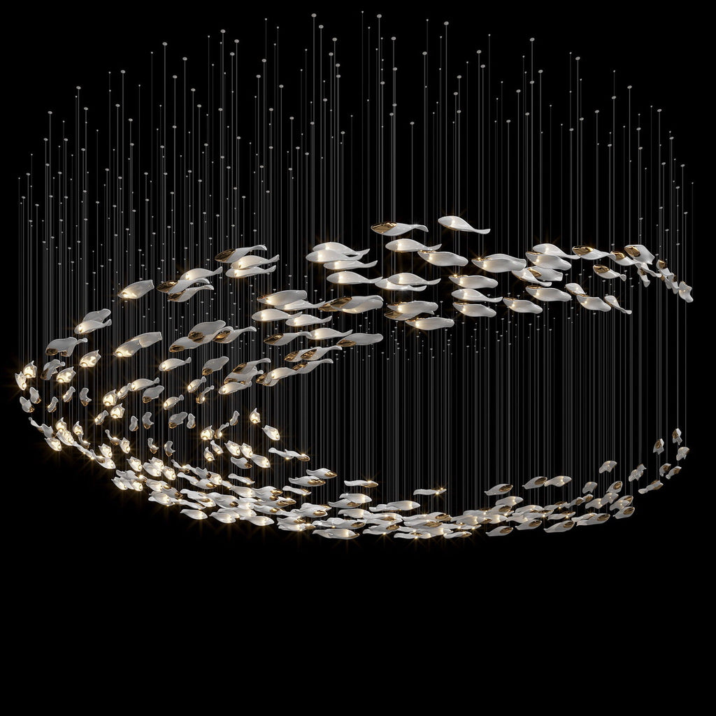 Smoke Glass Current Chandelier