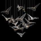 Crystal Bird Flock Chandelier