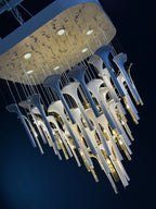 Crystal Calla Reed Chandelier