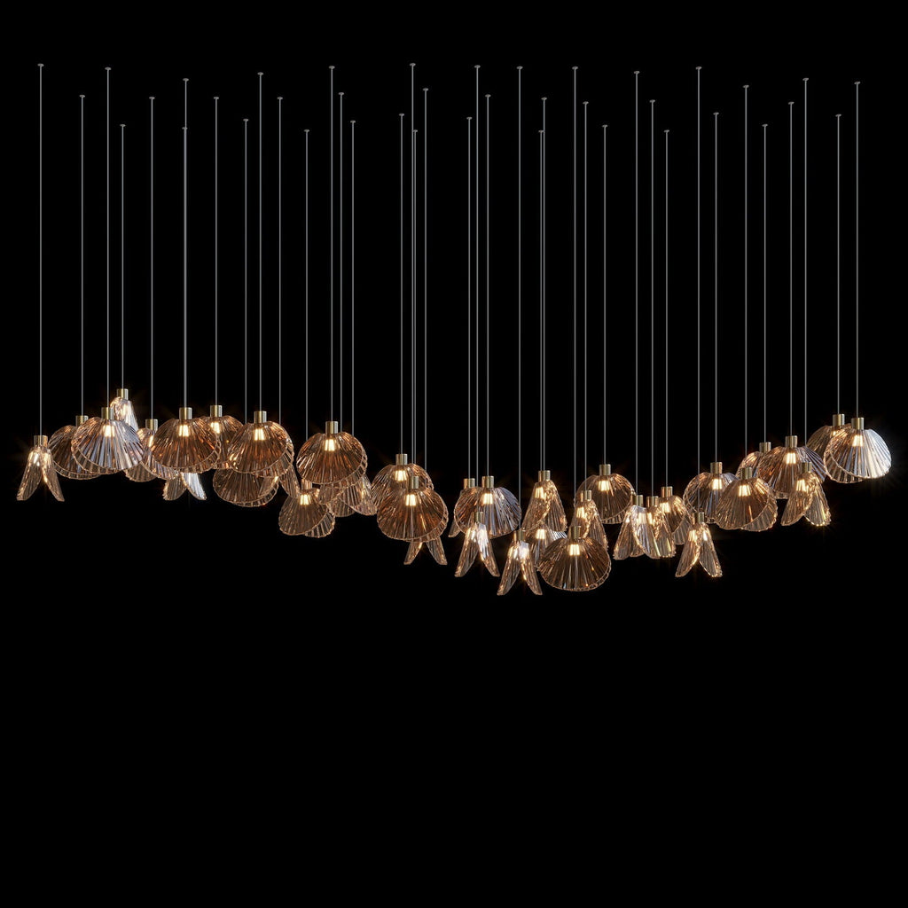 Crystal Shell Cluster Chandelier