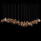 Crystal Shell Cluster Chandelier