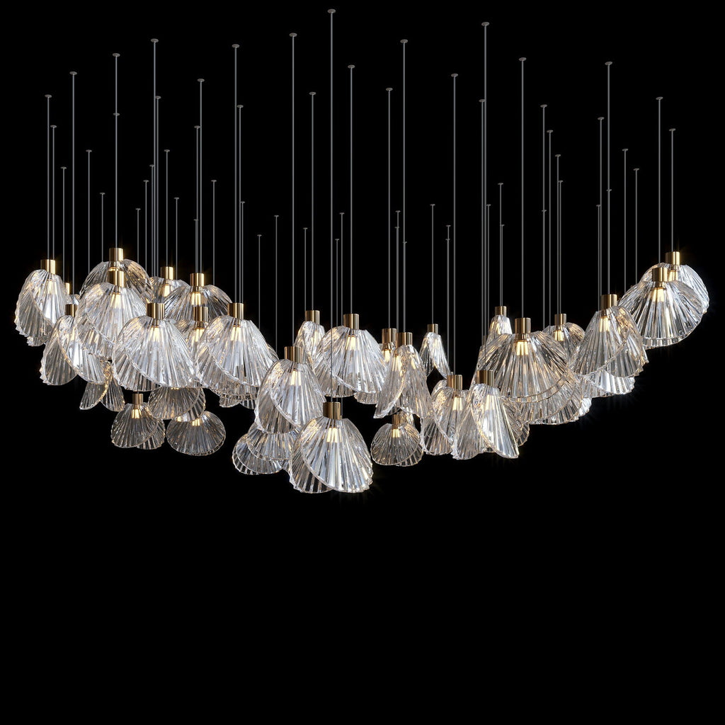 Crystal Shell Cluster Chandelier