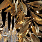 Olive Leaf Rain Chandelier