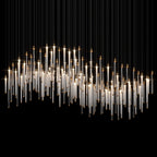 Linear Tube Rain Chandelier