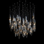 Smoke Capsule Wave Chandelier