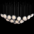 Monochrome Daisy Cluster Chandelier