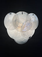 Murano Wall Lamp | 10 Alabaster White Disc Glass | Set of 2