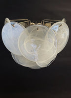 Murano Wall Lamp | 10 Alabaster White Disc Glass | Set of 2