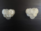 Murano Wall Lamp | 10 Alabaster White Disc Glass | Set of 2