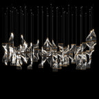 Crystal Twist Panel Chandelier