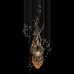 Green Sea Reed Chandelier