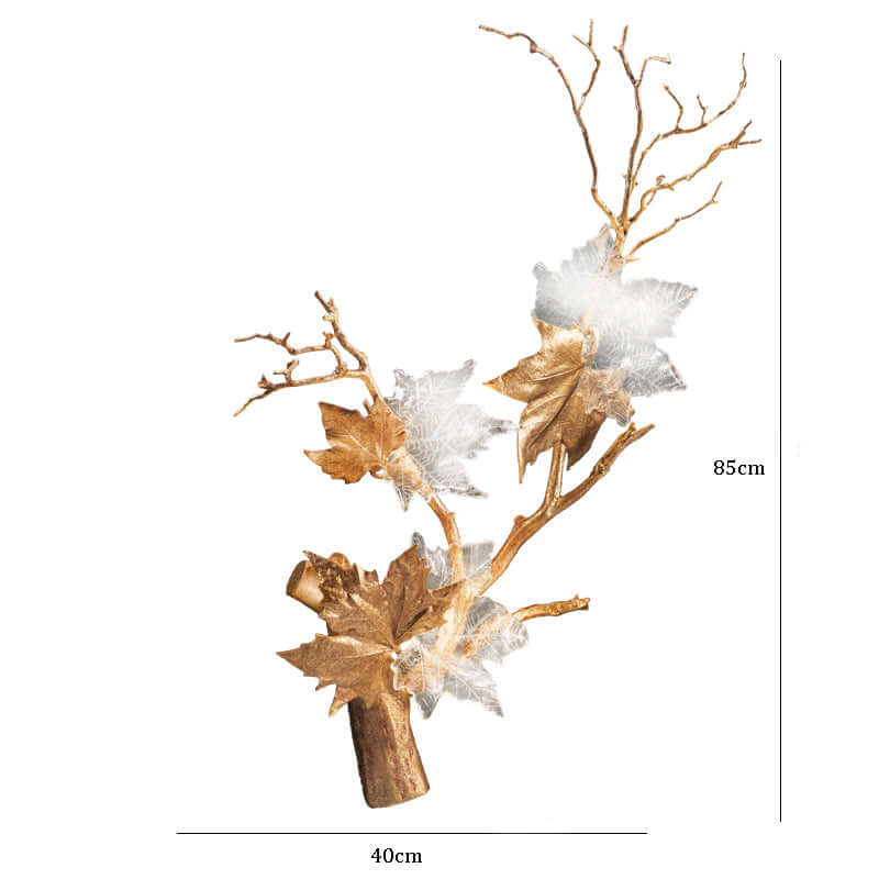 Mable Leaf Branch Wall Sconce by Bling Lighting Studio