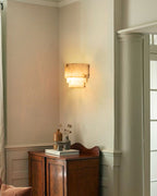 3 Tier White Round Alabaster Chain Pendant Light Fitting in Brass 10in