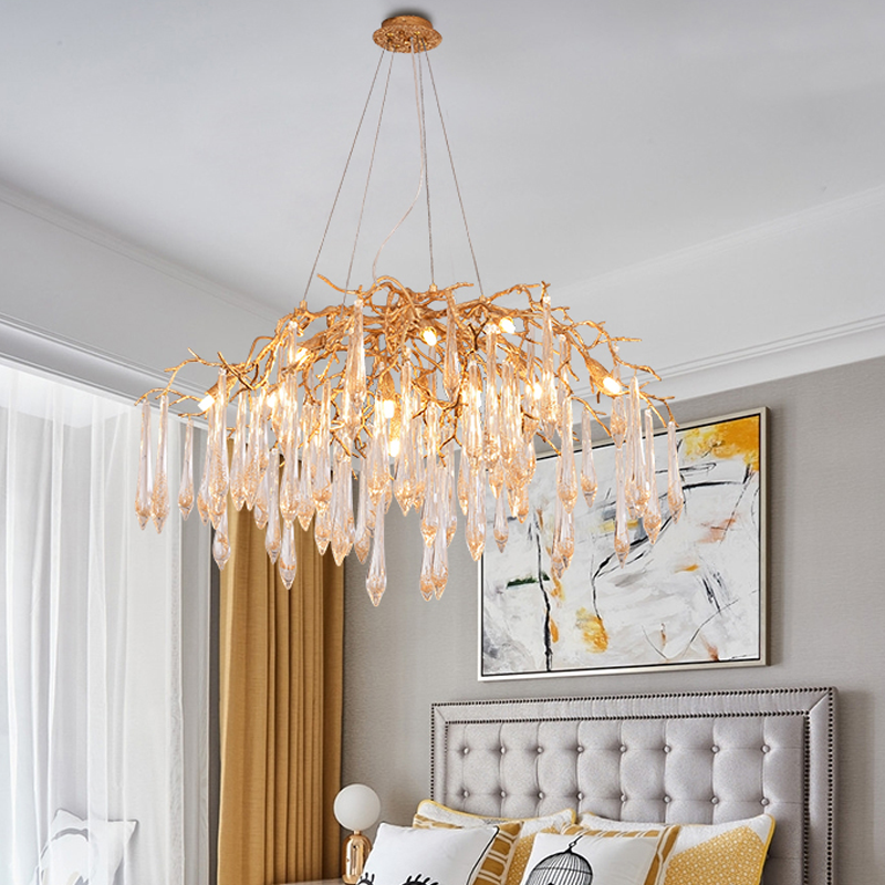 Iris Raindrop Crystal Branch Chandelier product image