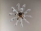 Murano Chandelier | 50 Clear Sputnik detail by Bling Lighting Studio