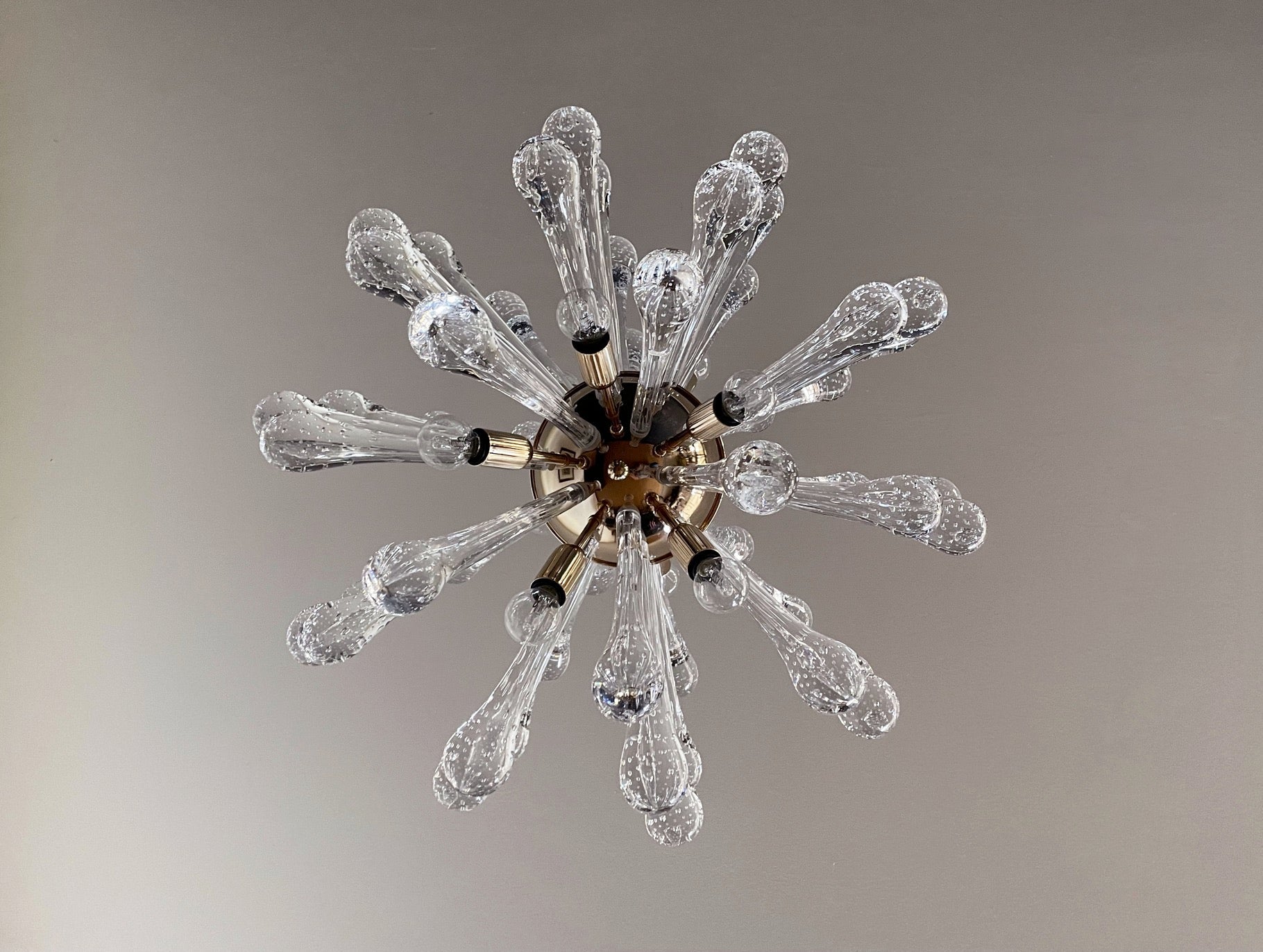 Murano Chandelier | 50 Clear Sputnik detail by Bling Lighting Studio