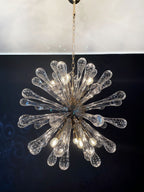 Murano Chandelier | 50 Clear Sputnik detail by Bling Lighting Studio