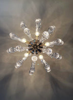 Murano Chandelier | 50 Clear Sputnik detail by Bling Lighting Studio
