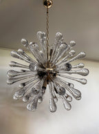 Murano Chandelier | 50 Clear Sputnik detail by Bling Lighting Studio