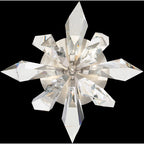 Foret 4 Light 24.25 inch Silver Flush Mount Ceiling Light by Bling Lighting Studio