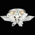 Foret 4 Light 24.25 inch Silver Flush Mount Ceiling Light by Bling Lighting Studio