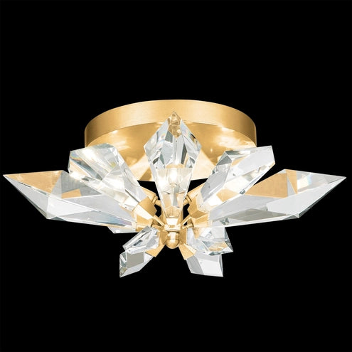 Foret 4 Light 24.25 inch Silver Flush Mount Ceiling Light by Bling Lighting Studio