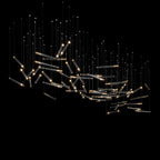 Linear Spark Scatter Chandelier