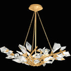 Foret 6 Light 35.5 inch Gold Pendant Ceiling Light by Bling Lighting Studio
