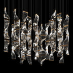 Crystal Twist Panel Chandelier