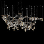 Crystal Twist Panel Chandelier