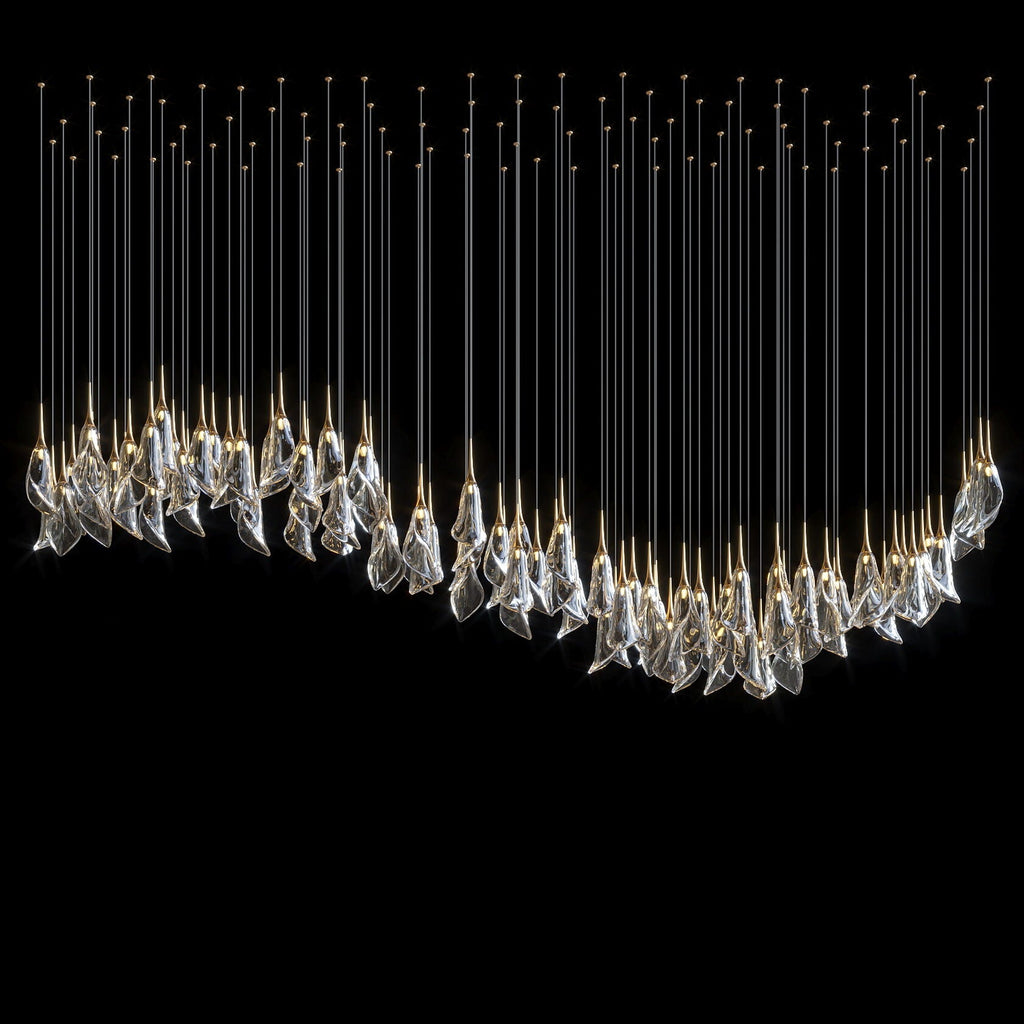 Crystal Petal Drop Chandelier