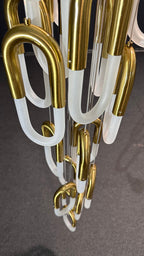 Glass Link Cascade Chandelier