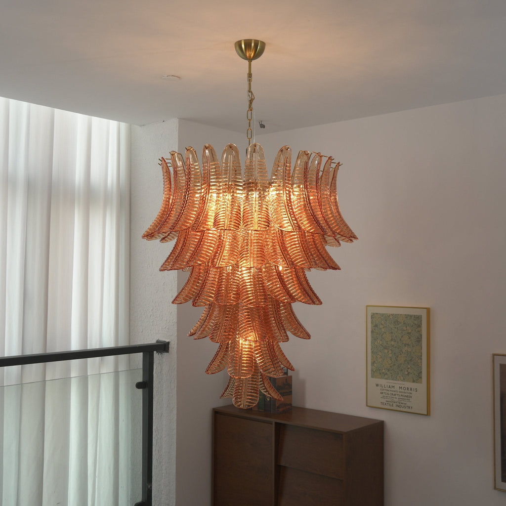 Luxury Amber Leaf Cascade Chandelier product image