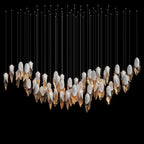 White Shell Cascade Chandelier