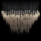 Crystal Tube Rain Chandelier
