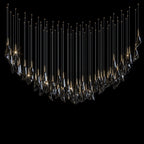 White Petal Drop Chandelier