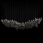 Amber Block Cascade Chandelier