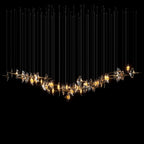 Clear Manta Cluster Chandelier