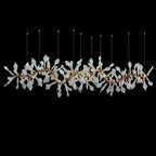 White Calla Orbit Chandelier