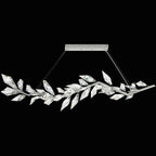 Foret 8 Light 72 inch Silver Pendant Ceiling Light by Bling Lighting Studio