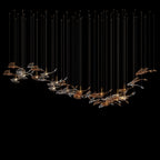 Glass Swallow Flight Chandelier