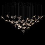 Crystal Butterfly Flight Chandelier