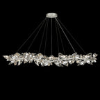 Foret 15 Light 71 inch Silver Pendant Ceiling Light by Bling Lighting Studio