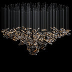 Glass Link Cascade Chandelier