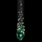 Crimson Crystal Geyser Chandelier