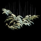 Glass Bird Flock Chandelier
