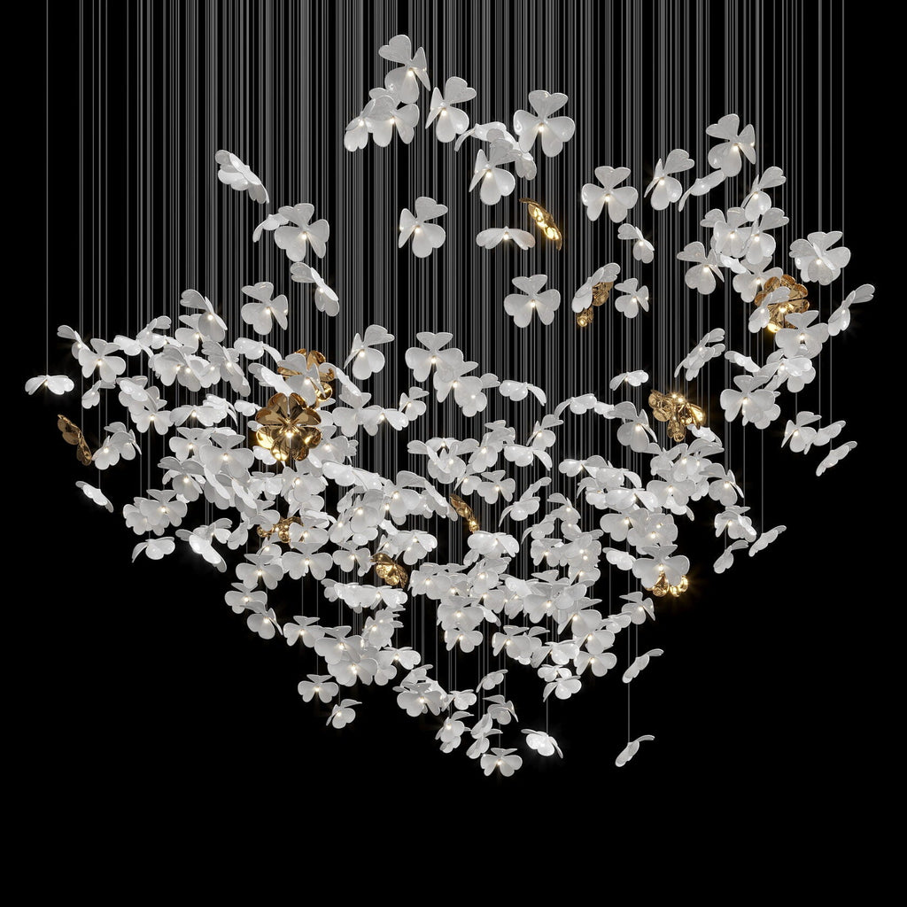 White Butterfly Cloud Chandelier