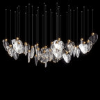 Smoke Shell Cluster Chandelier