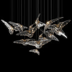Crystal Heron Flight Chandelier